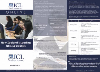 ICL Online IELTS brochure